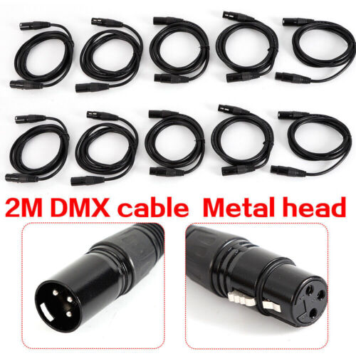 10 x DMX Kabel 2,0 m XLR 3-pol. male-female, für 110 Ohm Anwendung - Bild 8 von 10