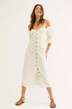 New Free People Acting Cool Midi Dress size Large MSRP: $108