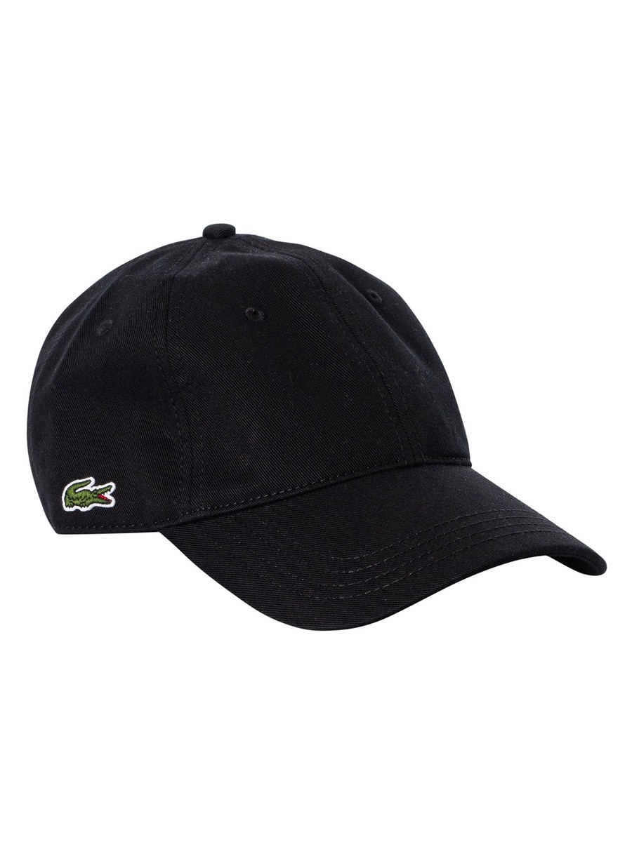 LACOSTE キャップ ブラック ラコステ LACOSTE フロントブランク6パネルキャップ （ブラック
