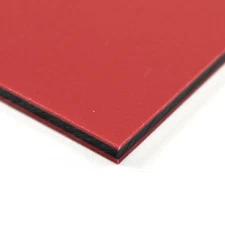 BuyPlastic ColorCore Plastic Sheet  3/4" x 24" x 48" Red-Black-Red