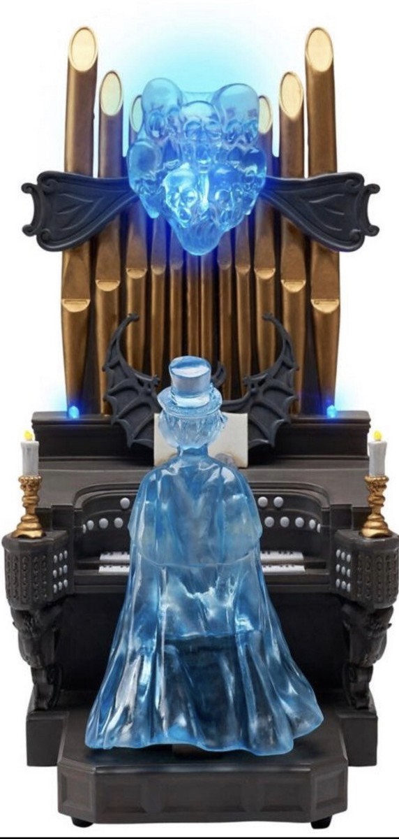 Disney Haunted Mansion Victor Geist Organ Light Up Statue