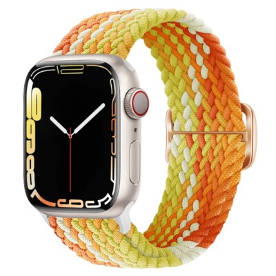 Apple Watch Armband geflochtenes Solo Loop Ultra 8 7 6 5 4 3 SE 38mm - 49mm