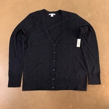 Amazon Essentials Women's Size Small Black Lightweight Vee Cardigan Sweater NWT