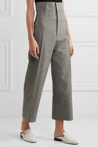 Jacquemus — Jacquemus Le Pantalon Santon Houndstooth Wool Mohair Tapered Pants - Black - 40