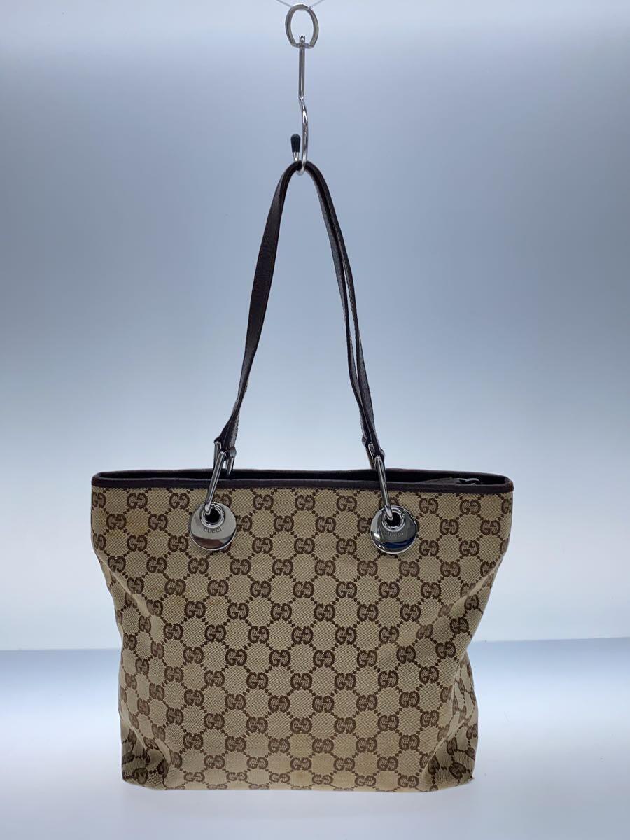 GUCCI / トートバッグ_GGキャンバス_エクリプス/--/BEG GUCCI tote bag_GG canvas BEG 139552 stain Bag from Japan 