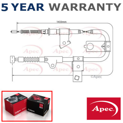 Apec Rear Right Hand Brake Cable Fits Nissan Micra 1993-2000 1.0 1.3 365304F100
