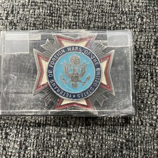 Vintage VFW Veterans Of Foreign Wars Of The USA Belt Buckle Pb7