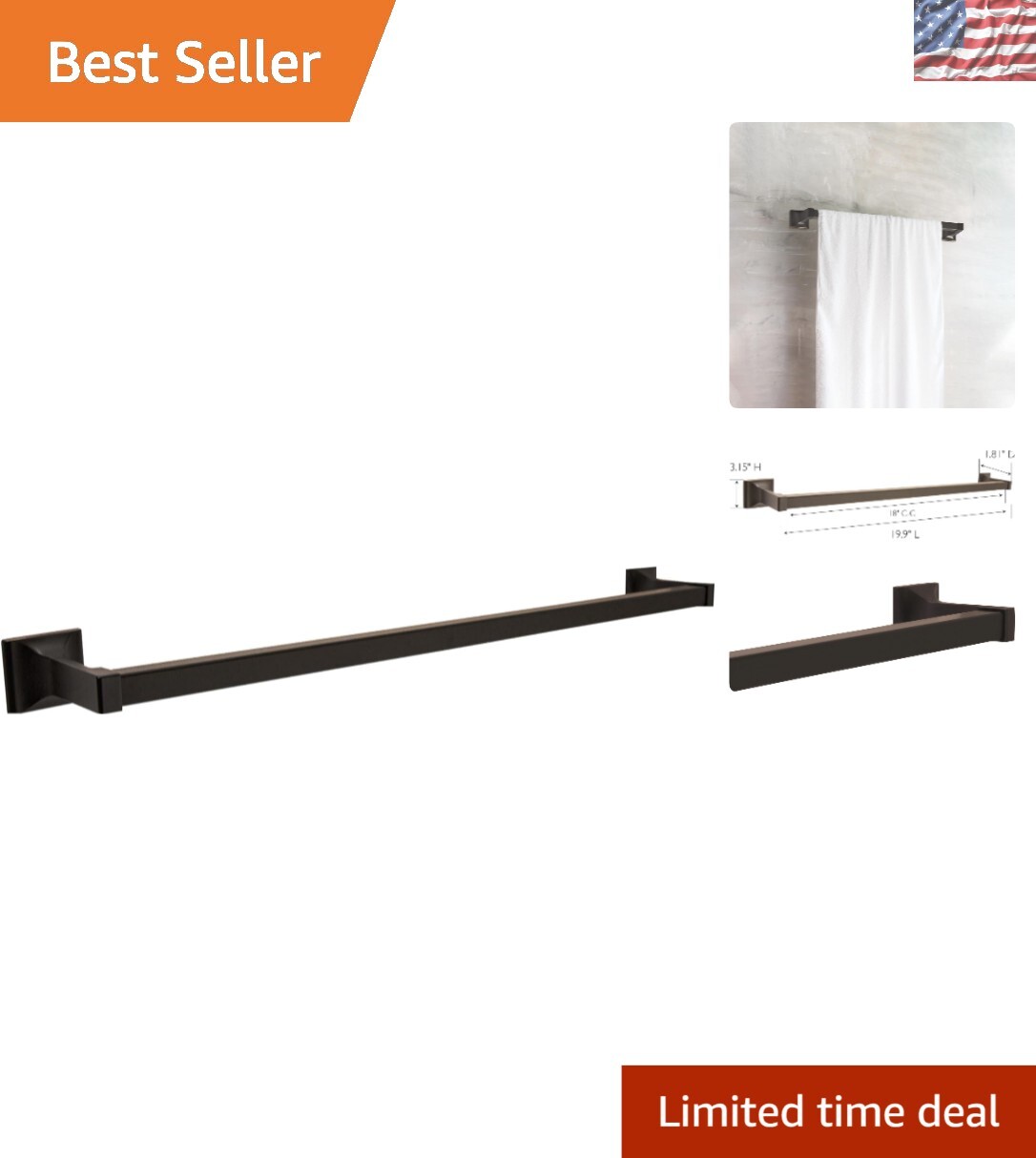 Bar In Oil Rubbed Bronze - Easy Installation Included