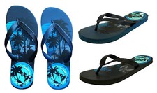New MEN's Beach Sandals Surf Up Flip Flop Beach Fun size 6-13.. 373