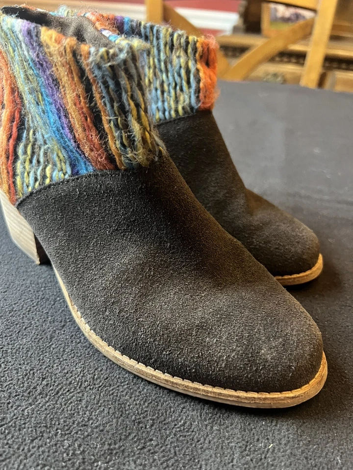 Botines Toms Leila Gamuza/Hilo Para Mujer Talla 7 Boho Nativo Multicolor Foto 2 de 4
