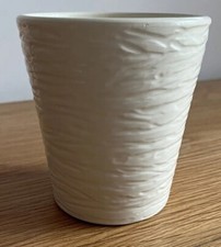 Creme strukturiert sch&ouml;ne Zimmerpflanze Keramik Pflanztopf 4,5 cm hoch