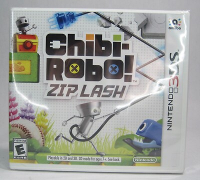 Nintendo 3DS Chibi-Robo! Zip Lash Game New Sealed in Shrink Wrap