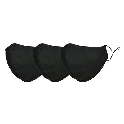 DALIX Cloth Face Mask Reuseable Washable Made in USA - S-M , L-XL Size (3 Pack)