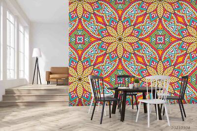 3D Mandala Pattern Wallpaper Wall Mural Removable Self-adhesive Sticker129