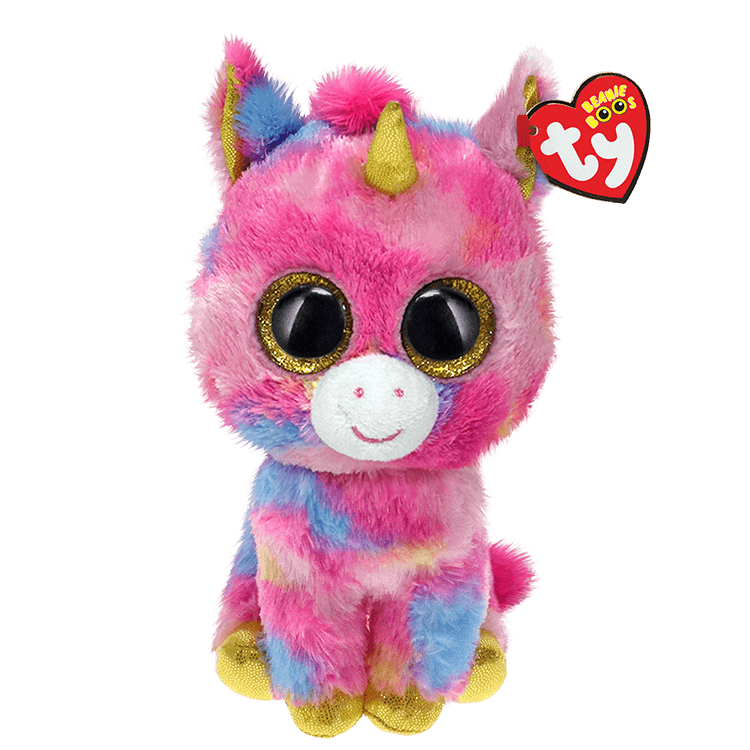 Ty Beanie Boos Plush Soft Toy - Fantasia Multicoloured Unicorn