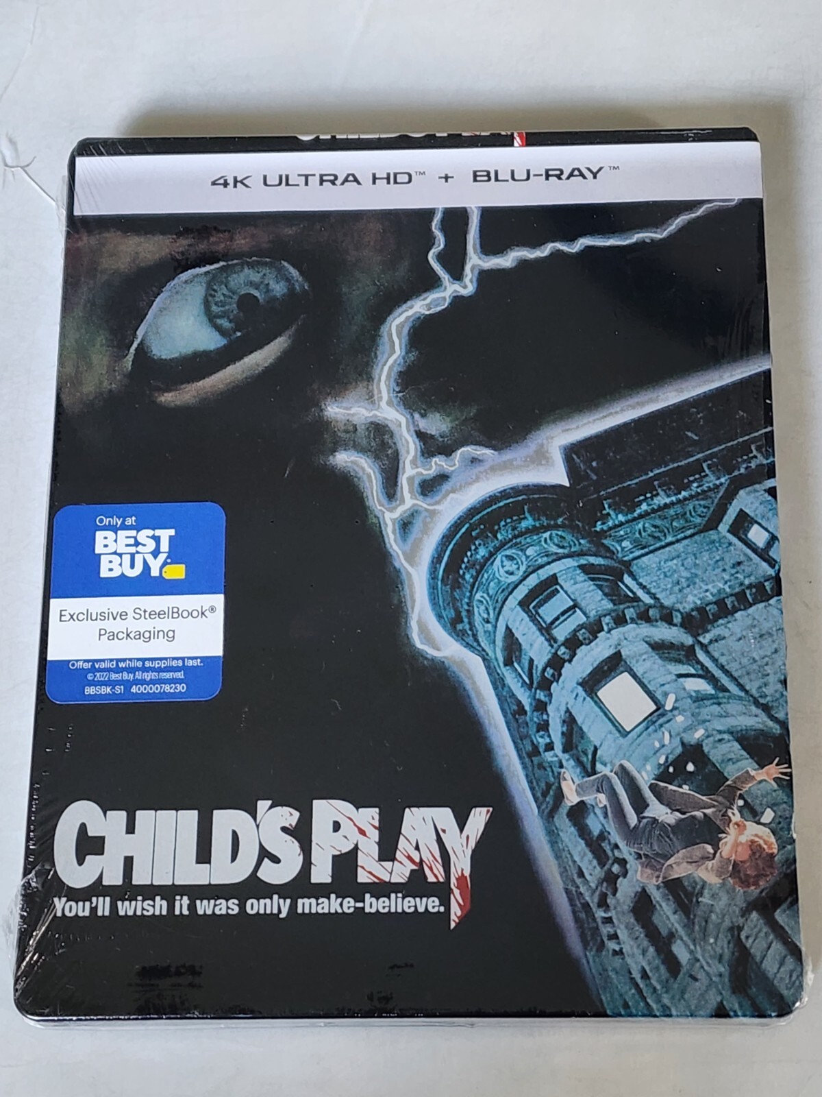 SEALED CHILD'S PLAY 4K ULTRA HD BLURAY BEST BUY EXCLUSIVE STEELBOOK