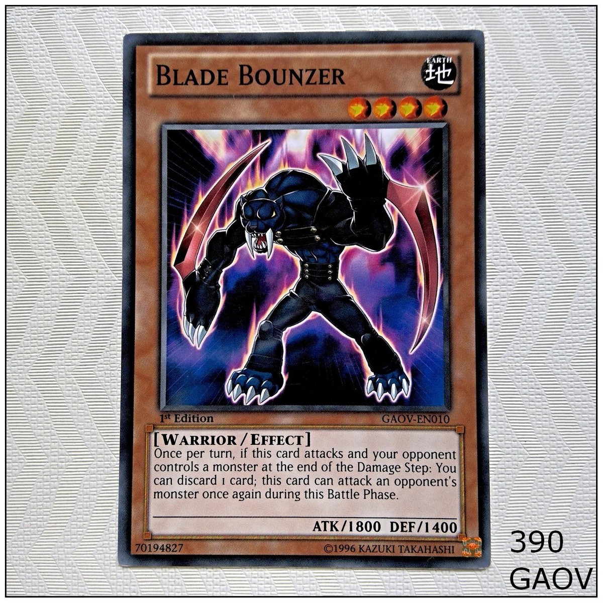 Yu-Gi-Oh! Blade Bounzer GAOV-EN010 – Common 1st Edition Sammelkarte