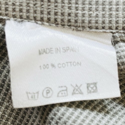 Camicia Ermenegildo Zegna uomo L grigia testa chiodata 100% cotone manica lunga con bottoni - Foto 8 di 8