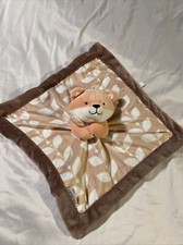 Carter's Fox Baby Lovey Plush Security Blanket Orange Brown Leaves