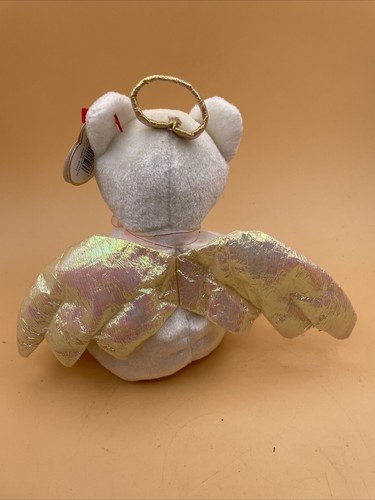 RARO. Cubo de juguete Ty Beanie Babies Halo the Angel Bear 2 - Imagen 3 de 8