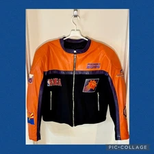 Jeff Hamilton Phoenix Suns NBA Leather Motorcycle Jacket