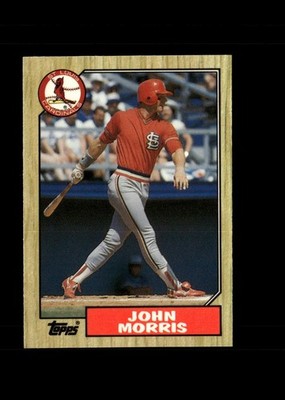 John Morris : 1987 Topps TIFFANY MLB Baseball Card #211 : St. Louis Cardinals