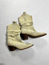Vintage Style Suede Slouchy Ankle Boots Weste...