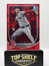 ?? 2025 Bowman Walker Buehler Red Sapphire # /5 Red Sox Color match 1st on print