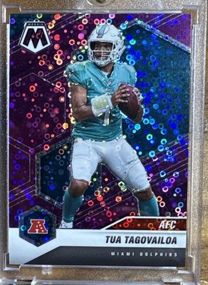 2021 Panini Mosaic - Var Tua Tagovailoa #228 No Huddle Purple Mosaic Prizm /50