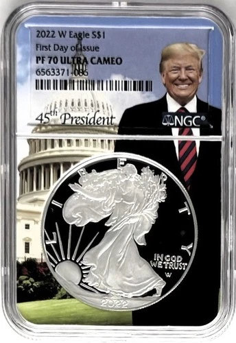 Photo of a 2022-W American Silver Eagle Proof from an eBay listing that sold on Jul 18, 2026