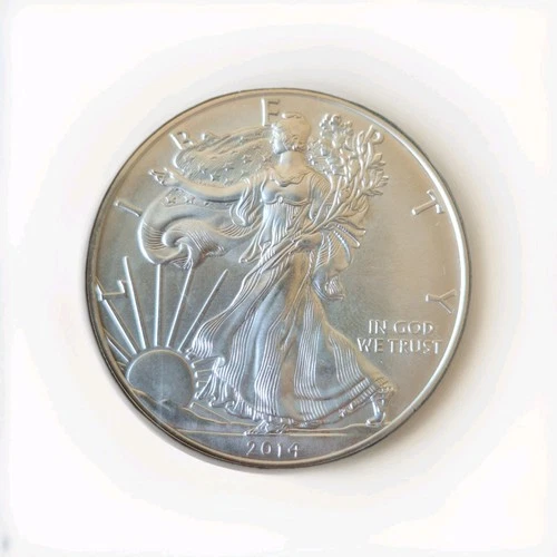 2014-W U.S. American Silver Eagle $1 1oz Burnished- Genuine