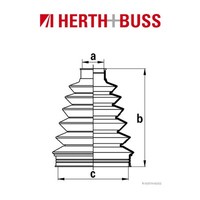 Herth+Buss Jakoparts Achsmanschetten Satz FüR Honda Mitsubishi Vorne Radseitig