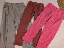 Girls Size 7-8 Stretch Pants Three Pair