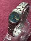 Vtg Seiko 5 Automatic Watch 4206-0332 Ladies Woman's Day/Date Blue Dial 6 3/4”