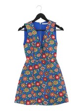 Alice + Olivia A-Line Midi Dress in Blue