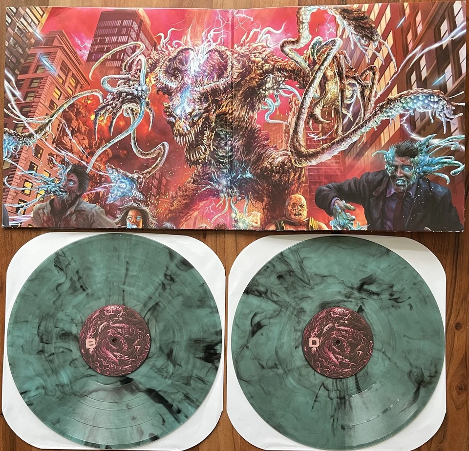 Vulvodynia - Praenuntius Infiniti / Green Black Burst Vinyl / Deathcore / Metal - Bild 2 von 4