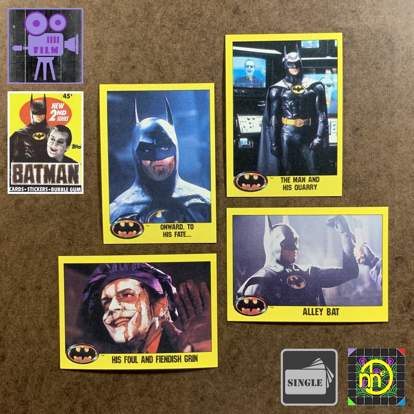 1989 Topps Batman Series 2 - Card Singles - Pick Choose - CLEAN NO WAX
