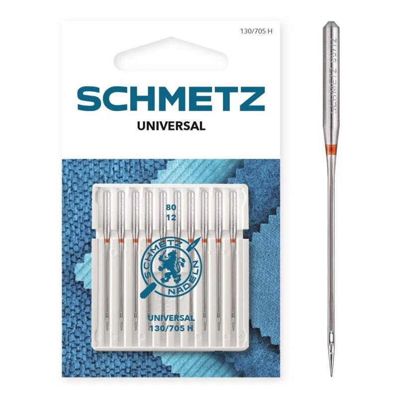 Schmetz 25 Aghi Per Macchina Da Cucire Overlock ELx705 SUK CF – Spessore 80/12, Confezione Da 5 Blister - 2