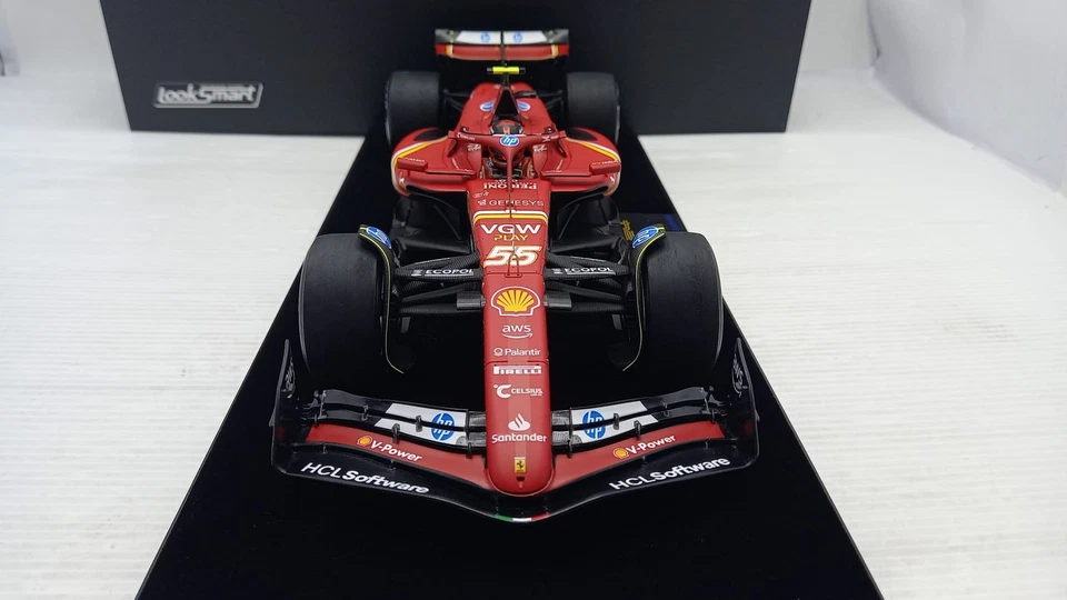  LS18F1064 Looksmart Ferrari SF-24 Carlos Sainz Monaco GP 2024 1/18 - Immagine 2 di 4