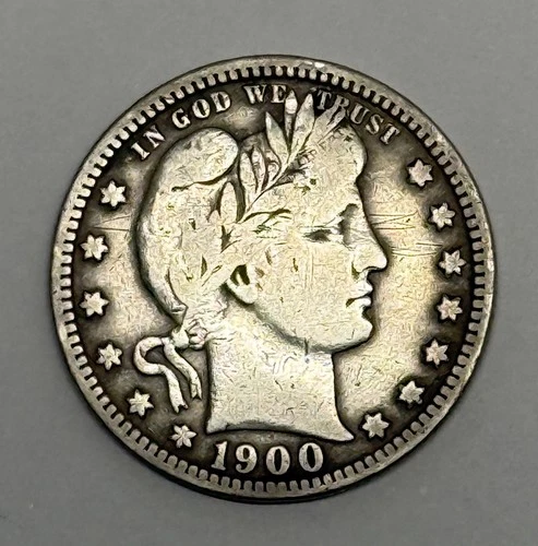 1900-S Barber Quarter — photo from another recent sale