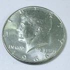 1966 50C Kennedy Half Dollar Uncirculated 40% Silver #5900