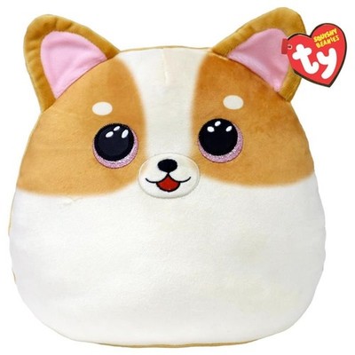 Ty Squish a Boos / Squish Beanies Tanner Hund Squish Kissen, ca. 35 cm