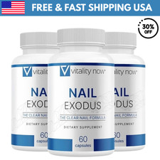 New Nail Exodus Capsules for Healthier Feet - Vitality Clear Nail Formula 3 Pack