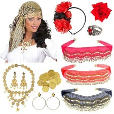 Wahrsagerin Accessoires Zubehör Kostüm Damen Zigeunerin Fasching Karneval Münzen