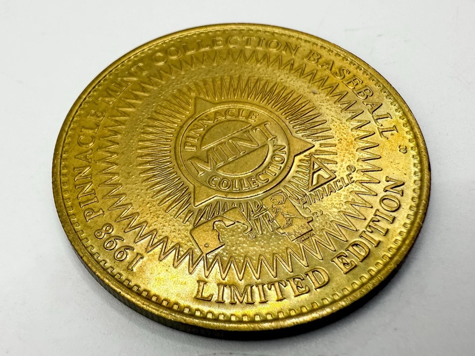 Moneda de béisbol de bronce Pinnacle Mint Collection Alex Rodríguez Mariners #19 1998 Foto 4 de 4