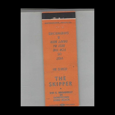 Matchbook Cover The Skipper Long Beach, CA