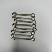 Vintage OXWALL Home & Auto Wrench Set 8 Pc Mini Made in USA SAE Combination