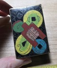 Vintage Double Sided Enamel Cloisonne Brass Asian Design Match Safe