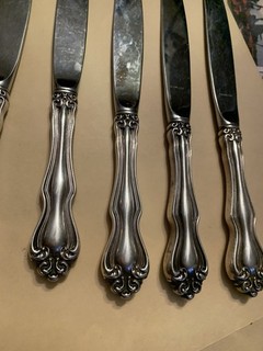 STERLING SILVER FLATWARE 5 Each DINNER KNIFE 9 Inch OLD set. WESTMORLAND