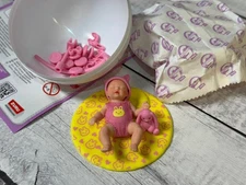 Zuru My Mini Baby Series 2 - Pink/yellow Crib & Baby Bunny